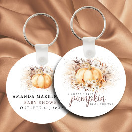 Llavero Un dulce calabaza de Baby Shower neutral