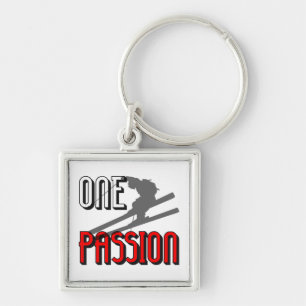 Llavero un esquí de la pasión