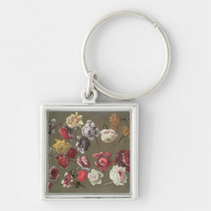 Llavero Un estudio de los Peonies (aceite en lona)
