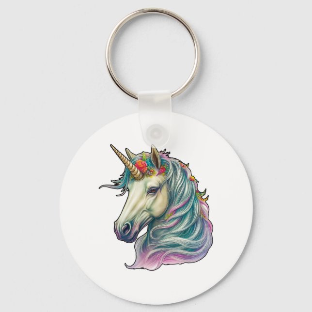 Llavero ¡Un fantástico unicornio! (Anverso)