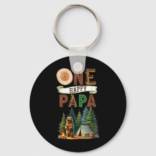 Llavero Un feliz cumpleaños Papa Campista Oso de camping 