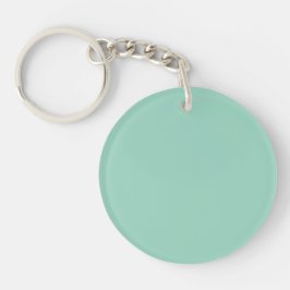 Llavero Un fondo suave sólido de color verde azulado claro