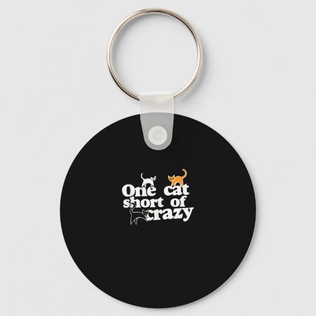 Llavero Un gato corto de CRAZY (Anverso)