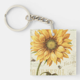 Llavero Un girasol amarillo