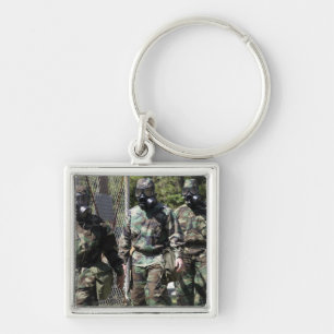 Llavero Un grupo de participantes solares del desafío