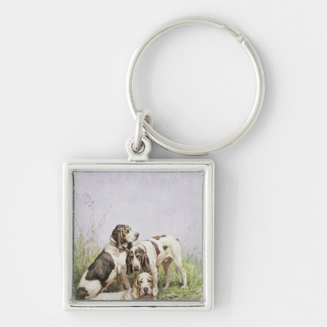 Llavero Un grupo de perros franceses (Frente)