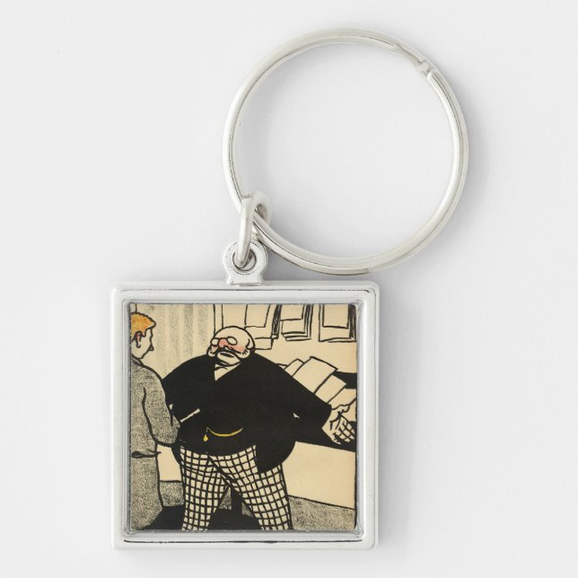 Llavero Un hombre de negocios y su cliente (Frente)