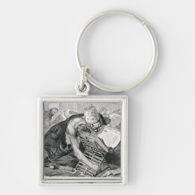 Llavero Un hombre docto absorbente en el Koran (Frente)