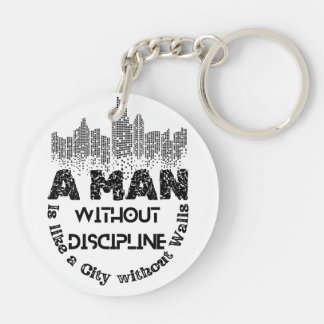 Llavero Un hombre sin disciplina acrílico keychain