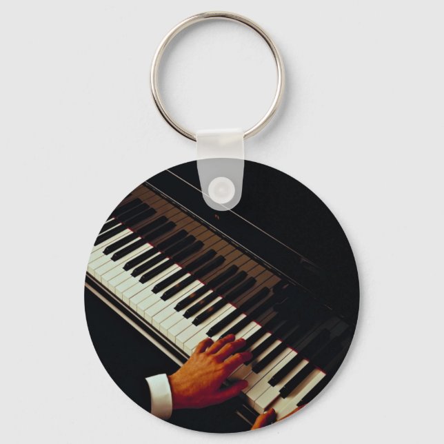 Llavero Un hombre tocando piano (Anverso)