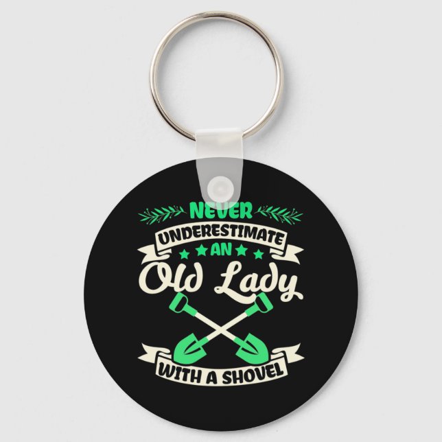 Llavero Un Jardín De Viejas Con Una Calzada (Anverso)