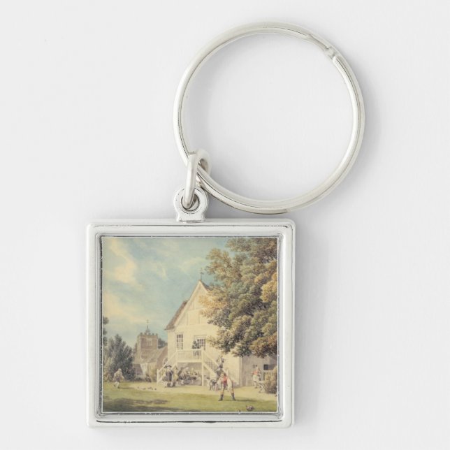 Llavero Un juego de cuencos en el Bowling Green fuera del (Frente)