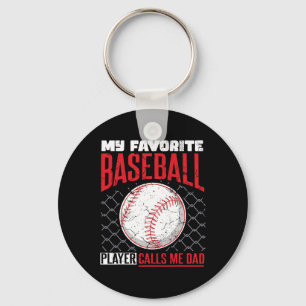 Llavero Un jugador de béisbol favorito me llama papá papá 
