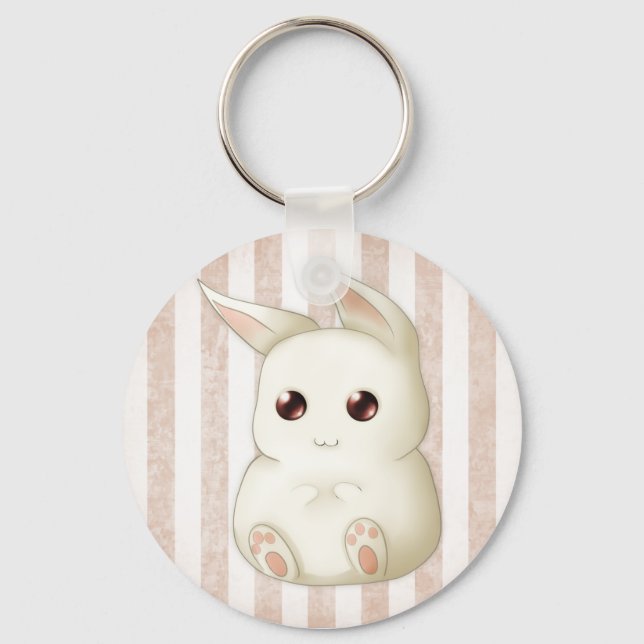 Llavero Un lindo conejo conejo conejo conejo kawaii (Anverso)