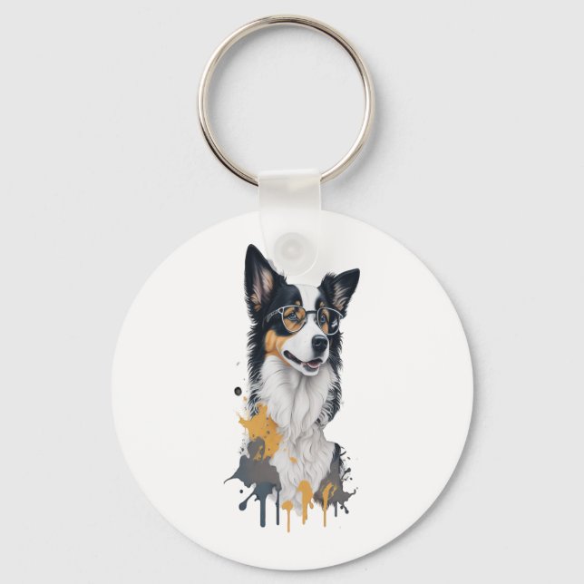 Llavero Un lindo perro en la frontera (Anverso)