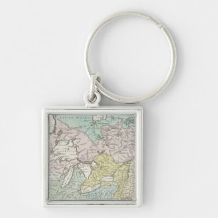 Llavero Un mapa exacto de Canadá, 1761