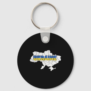 Llavero Un mapa ucraniano y bandera de Ucrania