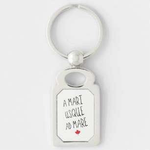 Llavero Un Mari Usque Ad Mare Keyring, un lema canadiense