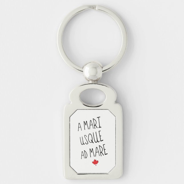 Llavero Un Mari Usque Ad Mare Keyring, un lema canadiense (Anverso)