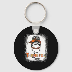 Llavero Un mensaje de agradecimiento a mamá Messy Bun Fall
