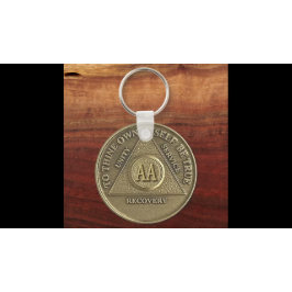 Llavero Un milagro ocurrió PERSONALIZADO DATE Sober AA en