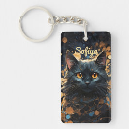 Llavero Un misterioso y majestuoso nombre de purpurina de