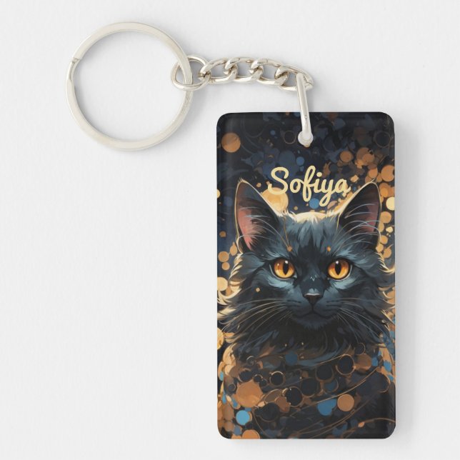 Llavero Un misterioso y majestuoso nombre de purpurina de  (Frente)