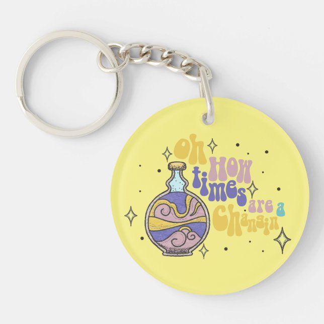 Llavero Un momento moderno divertido (Frente)