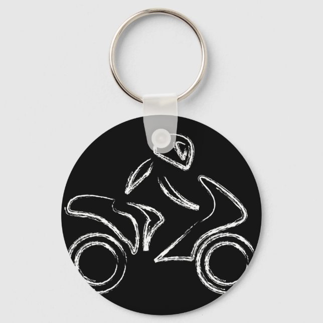 Llavero Un motociclista (Anverso)