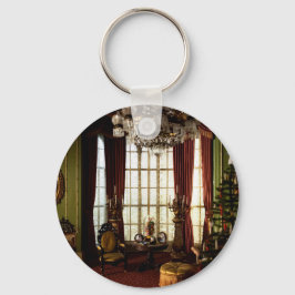 Llavero Un Navidad victoriano - Keychain del Personalizabl