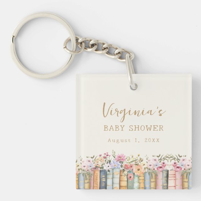 Llavero Un nuevo Chapter Books Baby Shower (Frente)