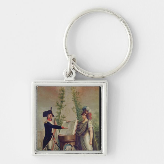 Llavero Un oficial del Guardia Nacional que jura un (Frente)