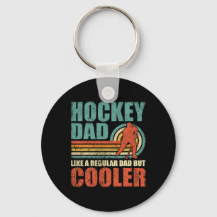 Llavero Un papá divertido de hockey le gusta a un padre co