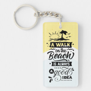 Llavero Un paseo por la playa siempre es una buena idea