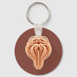 Llavero Un patrón único de fideos de espagueti