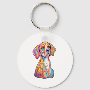 Llavero Un perro acuarela
