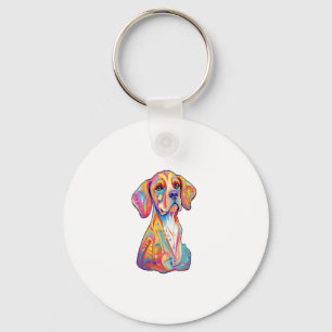 Llavero Un perro acuarela