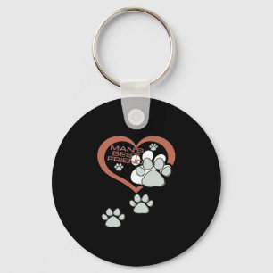 Llavero Un perro es el mejor amigo del hombre