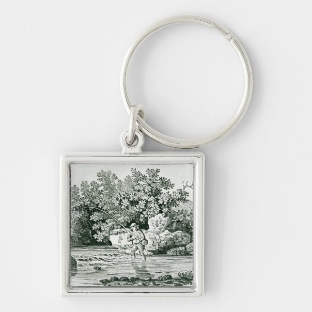Llavero Un pescador en una piscina del río, de 'Británicos (Frente)