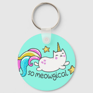 Llavero Un purpurina de gatitos malvado de unicornio chisp