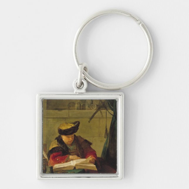 Llavero Un químico en su laboratorio (Frente)