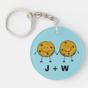 Llavero Un regalo de Personalizado de la pareja Cute Cooki