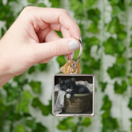 Llavero Un rincón acogedor para los gatitos