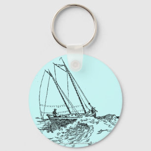 Llavero "Un rosa en el mar"