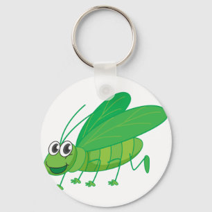 Llavero Un saltamontes sonriente