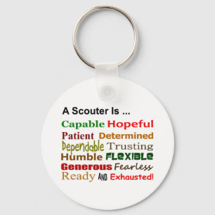 Llavero Un Scouter es ... Keychain (Parodia de la Ley Scou