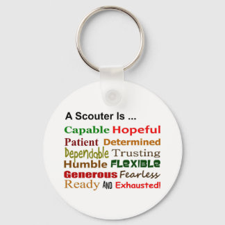 Llavero Un Scouter es ... Keychain (Parodia de la Ley Scou