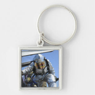 Llavero Un taladro del rescate se realiza en la cubierta