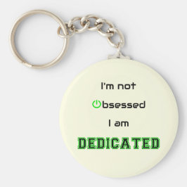 Llavero Un texto humorístico dedicado no obsesionado