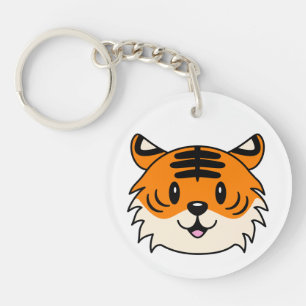 Llavero Un tigre Personalizado sonriente y agudo